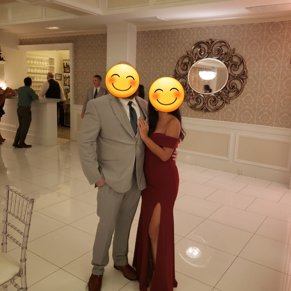 Wine Red Dress - Picture 3 of 3